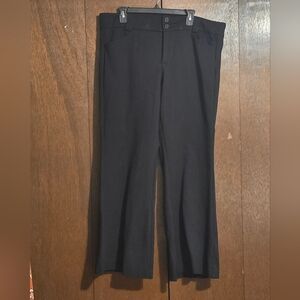 Studio By Torrid Womens Ponte Trouser A-Line Flare Black